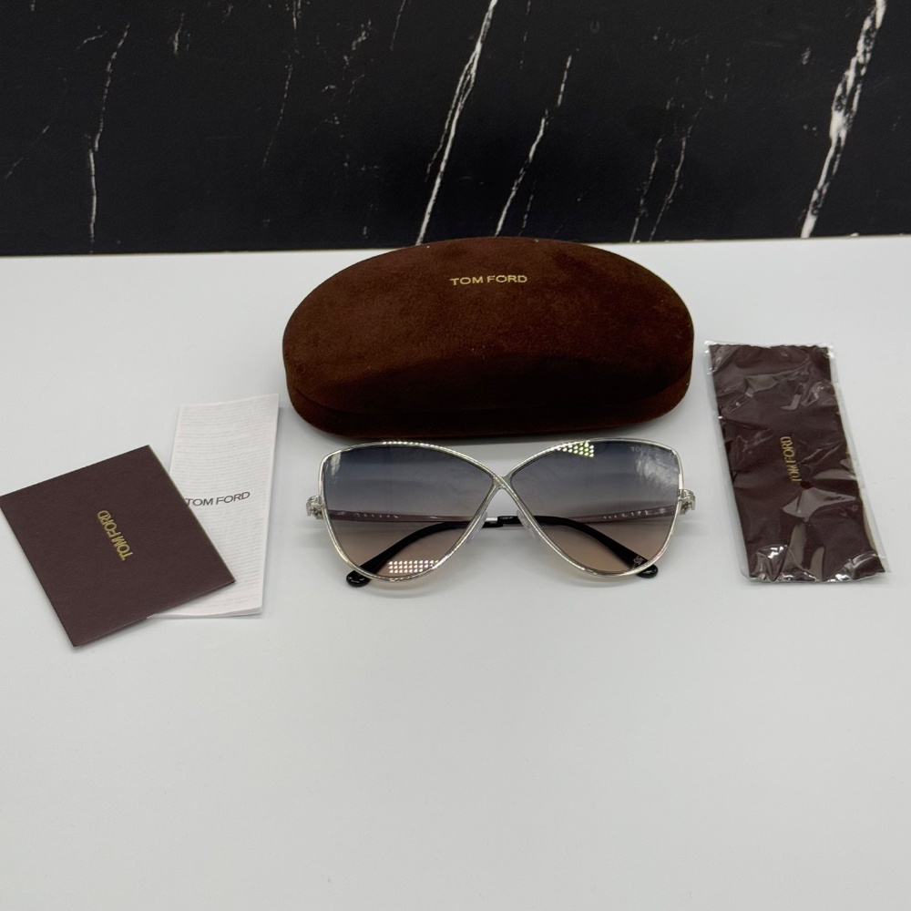 NEW TOM FORD TF569 16B WOMEN BUTTERFLY SUNGLASSES TOM FORD ELISE-02 FT0569/S 16B - Picture 11 of 11